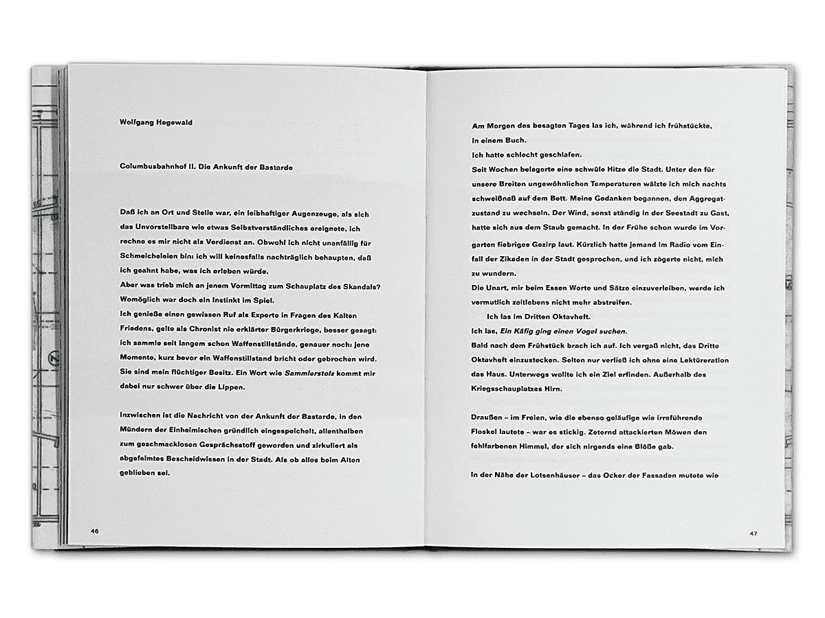 Olaf Metzel @ Kunsthalle Baden-Baden 1992 | catalogue (spread)
