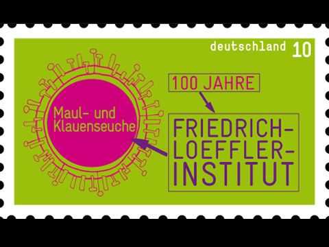 Stamp design „100 Jahre Friedrich-Loeffler-Institut“ | © ambulantdesign Gabriele Götz