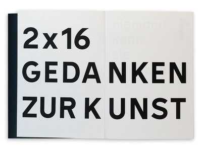 2 × 16 Gedanken zur Kunst