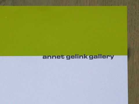 Annet Gelink Gallery – CI | stationary (detail)