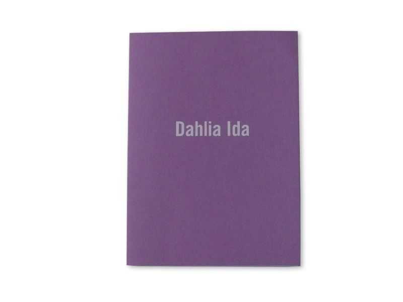 Birthday card “Dahlia-Ida”, folded card, 2015 | © Gabriele Franziska Götz