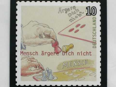 Stamp design „Mensch ärgere Dich nicht“ | © ambulantdesign Gabriele Götz