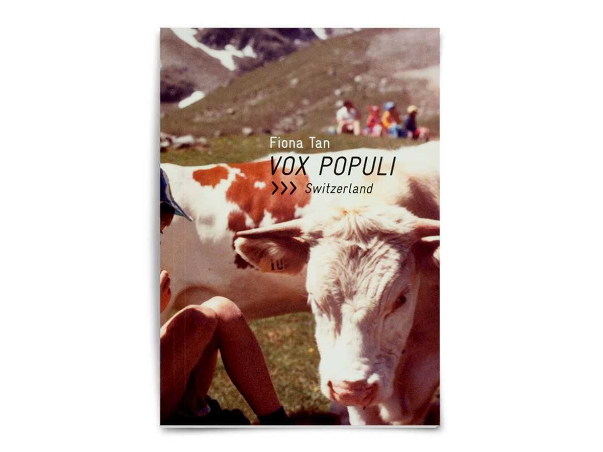 Fiona Tan – Vox Populi Switzerland | book (front cover) © ambulantdesign Gabriele Götz