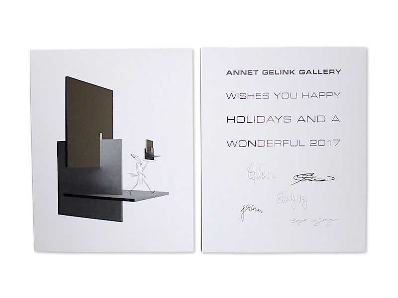 Annet Gelink Gallery – New Years Card 2016/17 (Kerstkaart) | © Gabriele Götz