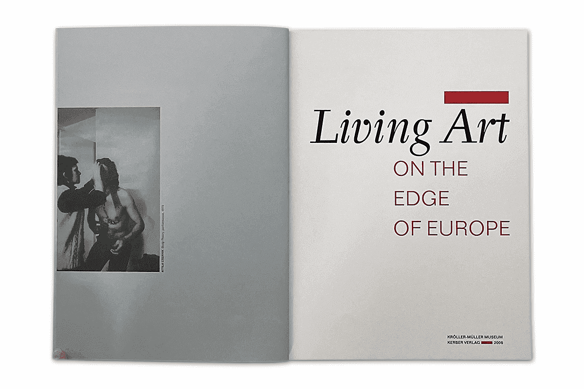 Living Art – On the Edge of Europe | Kröller-Müller Museum | catalogue (title page)