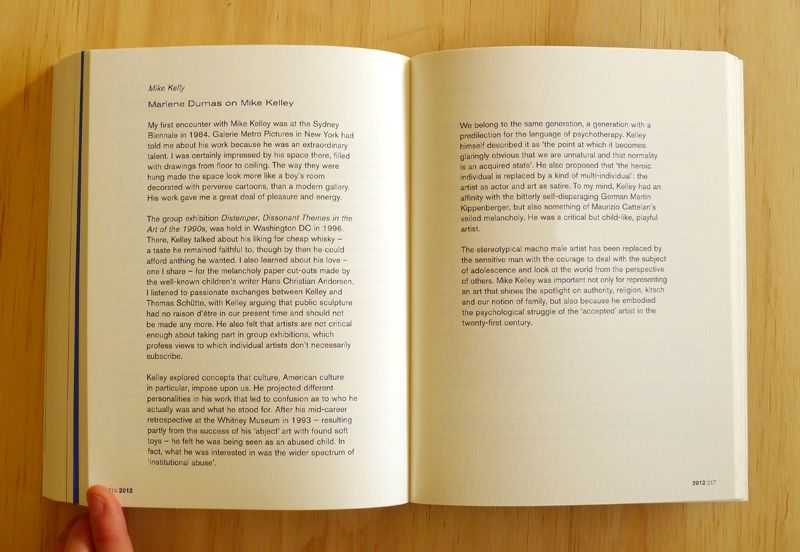 Marlene Dumas – Sweet Nothings. Notes and Texts 1982–2014 | catalog (spread) © ambulantdesign Gabriele Götz