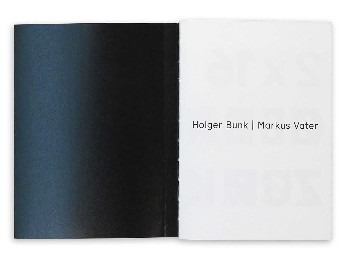 Holger Bunk + Markus Vater – 2 x 16 Gedanken zur Kunst | artist book (inside cover) © ambulantdesign Gabriele Götz