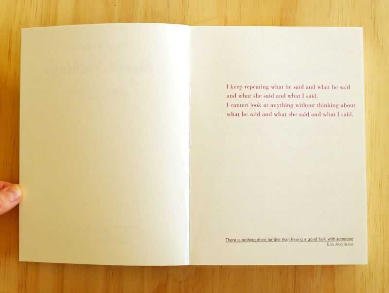 Marlene Dumas – Sweet Nothings. Notes and Texts 1982–2014 | catalog (title page) © ambulantdesign Gabriele Götz