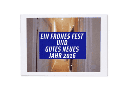 Marie-Louise Redel –&nbsp;New Year’s card 2015/16