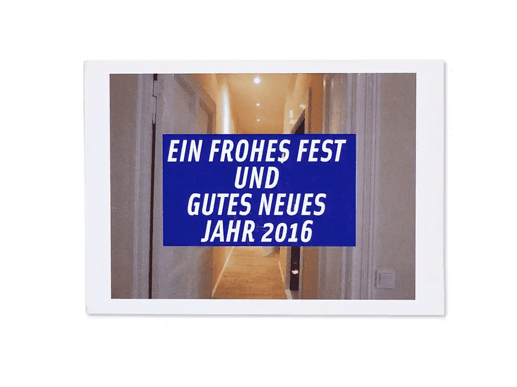 Privatpraxis Marie-Louise Redel (CI) – promotion card “New Year 2016” and relocation practice | © Gabriele Franziska Götz