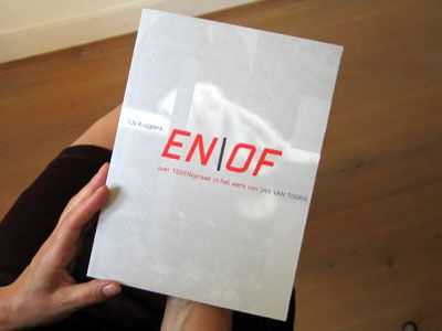 Jan van Toorn (graphic designer) – “EN/OF”, book, 64 pages, text and images, March 2004