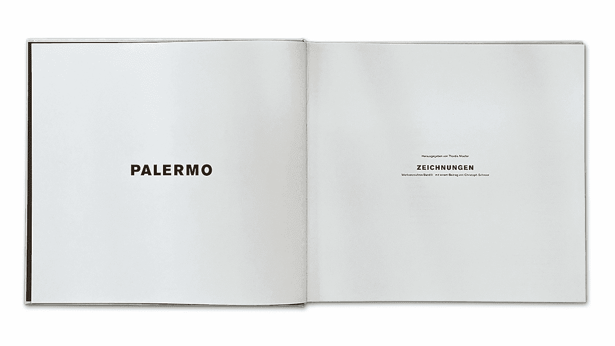 Blinky Palermo – Werkverzeichnis (Complete works), 1995 | Kunstmuseum Bonn | 2 volumes in cardboard box (title page vol. 2)