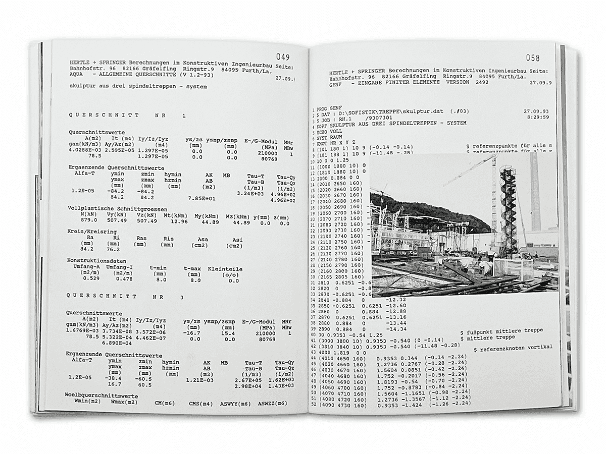 Olaf Metzel – Freitreppe (open staircase), 1996 | Goethe-Institut München | book (spread)