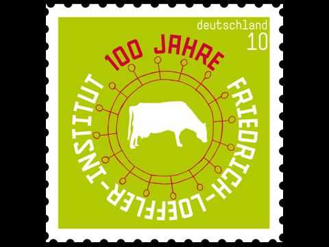 Stamp design „100 Jahre Friedrich-Loeffler-Institut“ | © ambulantdesign Gabriele Götz