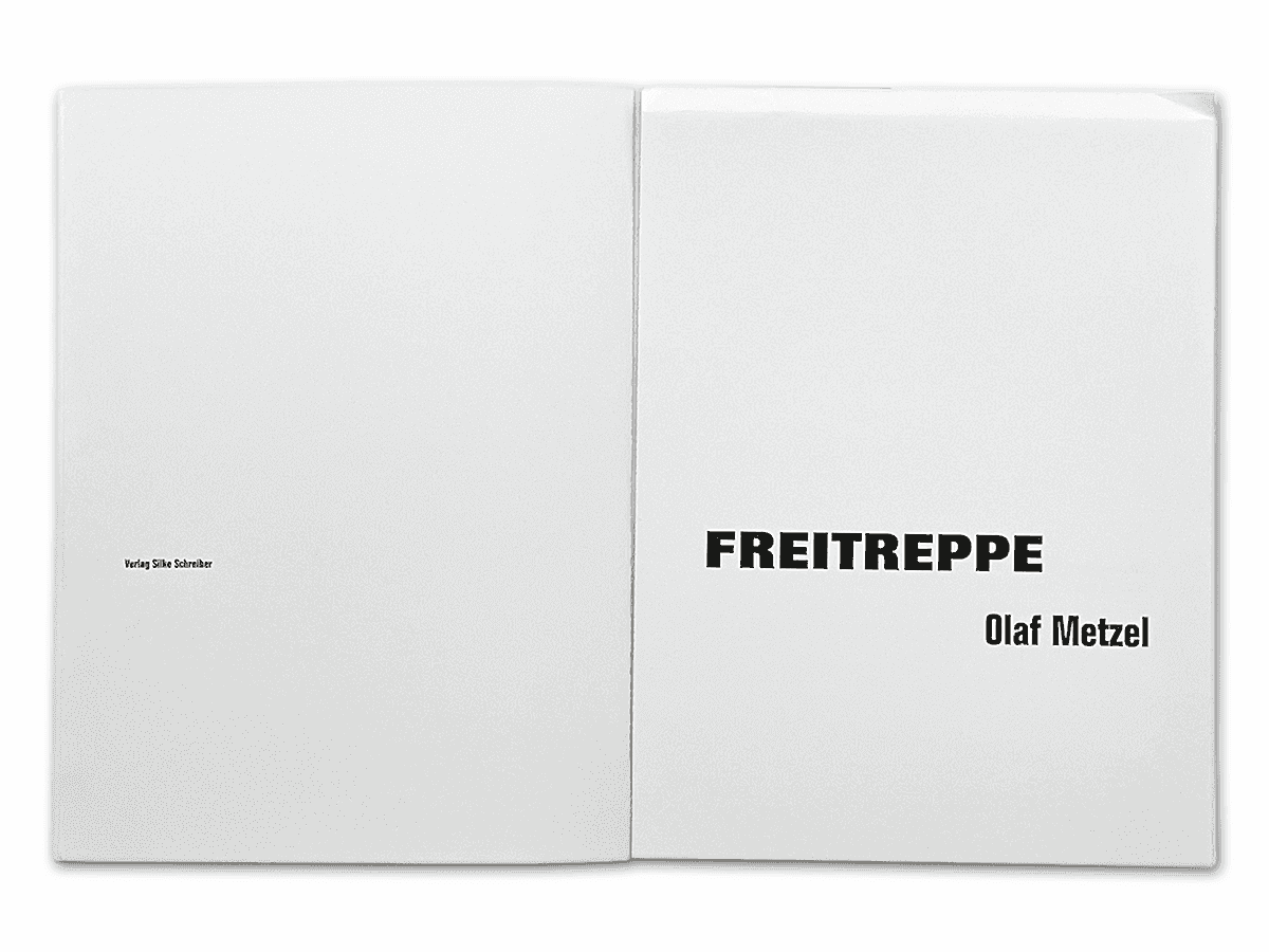 Olaf Metzel – Freitreppe (open staircase), 1996 | Goethe-Institut München | book (title page)