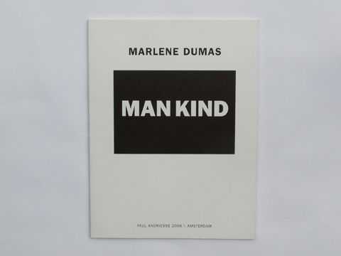 Marlene Dumas – Man Kind | exhibition catalogue (front cover)