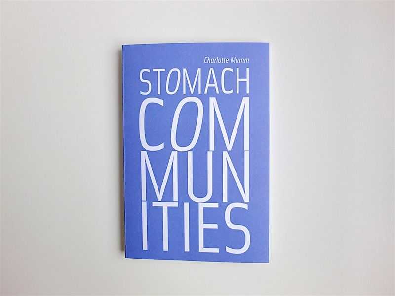 Charlotte Mumm: “Stomach Communities”, artist book, solo exhibition at Städtische Galerie Nordhorn (Germany), 2016 (front cover) | © Gabriele Götz