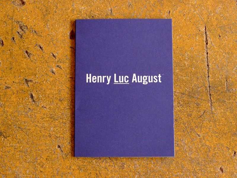 Birthday card “Henry Luc August”, folded card, 2013 | © Gabriele Franziska Götz