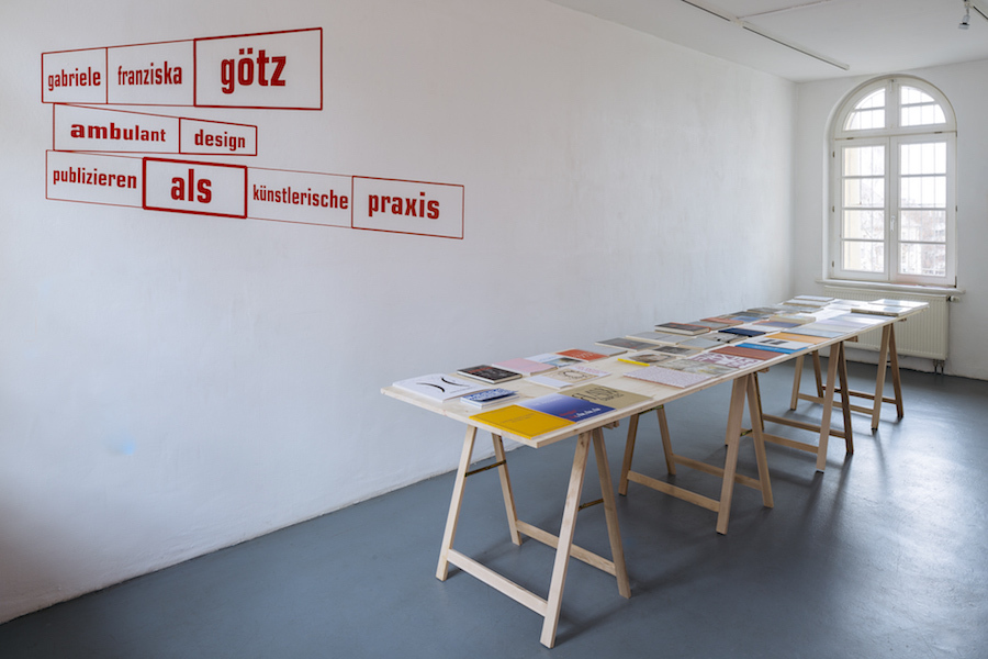 Gabriele Götz – exhibition »ambulant design – publizieren als künstlerische praxis« | Kunsttempel Kassel 2018  / © Gabriele Götz