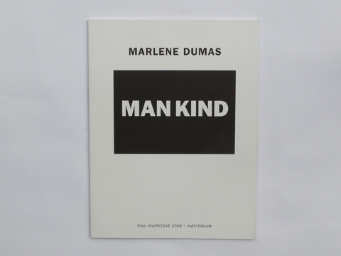 Marlene Dumas: Man Kind (cover) / © Gabriele Götz