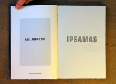 Paul Andriesse: IPSAMAS / © Gabriele Götz