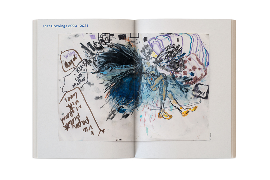 Susanna Heller – „Beyond Pain – The last drawings“ | Catalog (spread) © Gabriele Götz