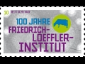 special issue stamp (commemorative stamp) »Loeffler-Institut« for 'Deutsche Post' / © Gabriele Götz
